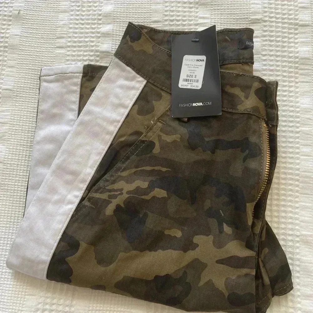 Fashion Nova Army Shorts Wm Sz S - Picture 3 of 5